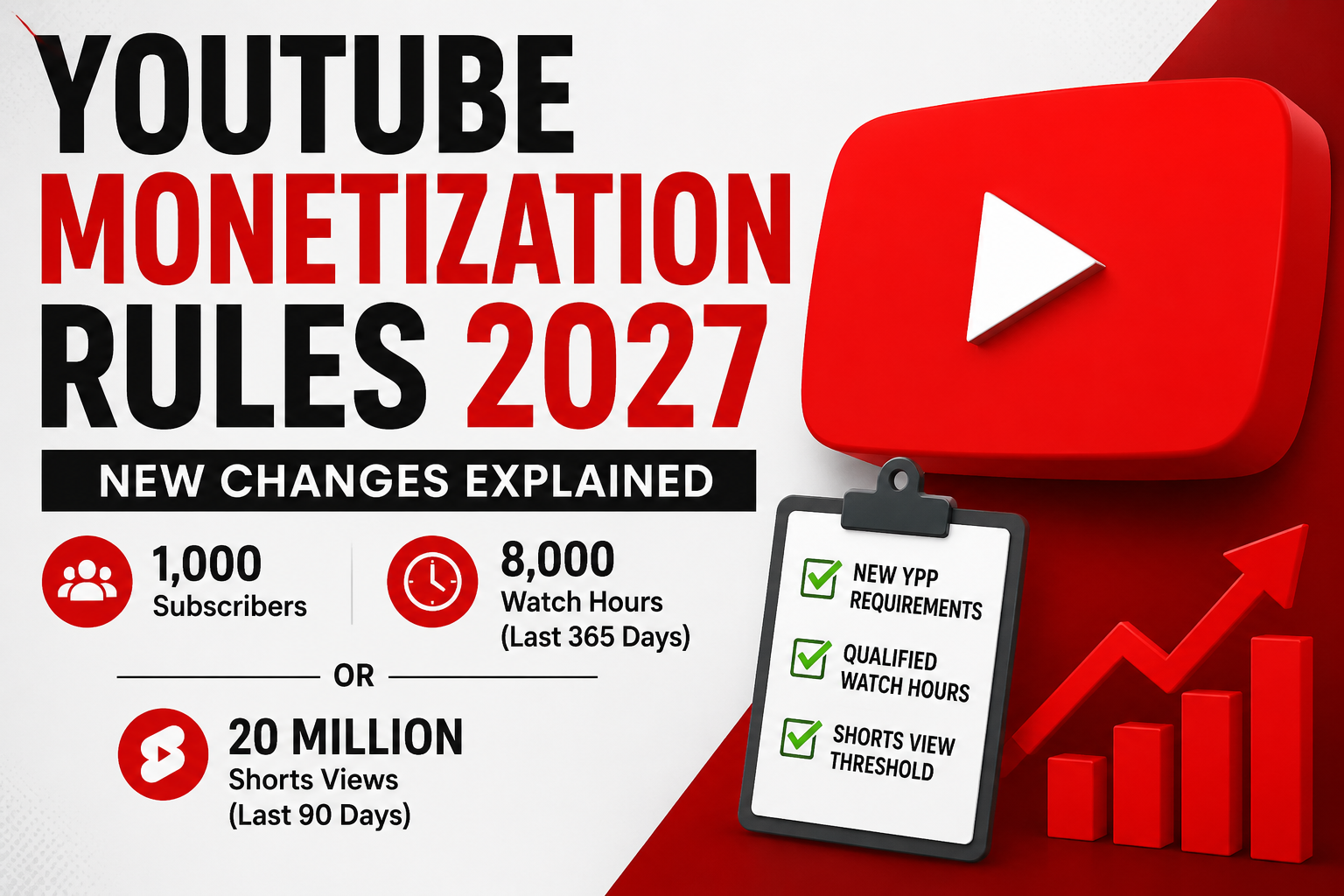 YouTube monetization rules 2027 – New YouTube monetization requirements and policies